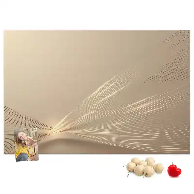 Printed Abstract Light Cork Memo Board