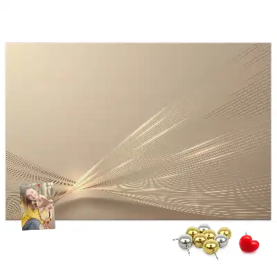 Printed Cork Memo Board Abstract light