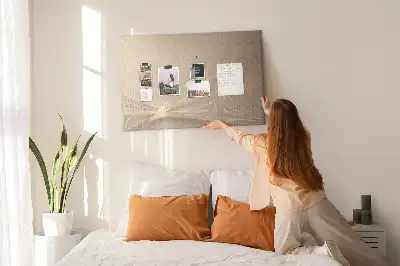 Printed Abstract Light Cork Memo Board