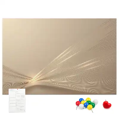 Printed Abstract Light Cork Memo Board