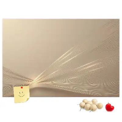 Printed Cork Memo Board Abstract light