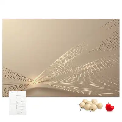 Printed Abstract Light Cork Memo Board
