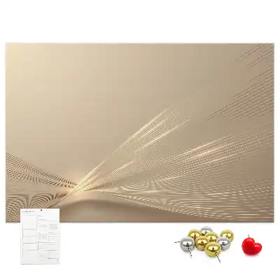 Printed Abstract Light Cork Memo Board