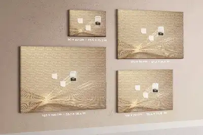 Printed Abstract Light Cork Memo Board