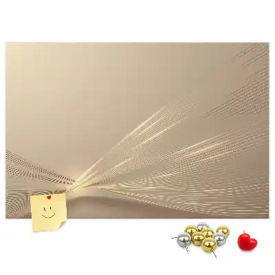 Printed Abstract Light Cork Memo Board
