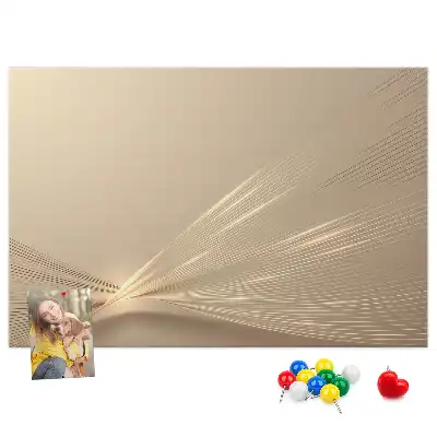 Printed Cork Memo Board Abstract light