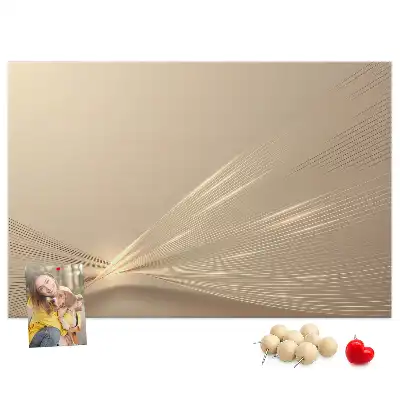 Printed Cork Memo Board Abstract light