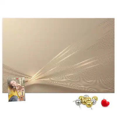 Printed Abstract Light Cork Memo Board