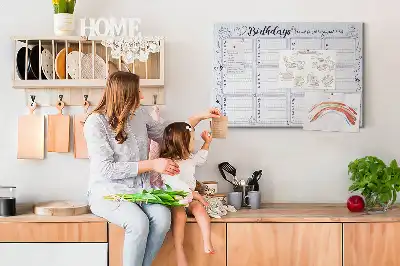 Cork birthday memo board
