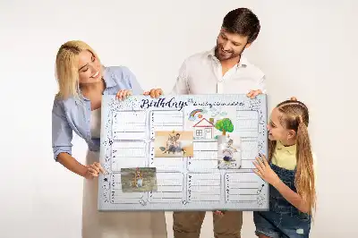 Cork birthday memo board