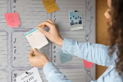 Cork birthday memo board
