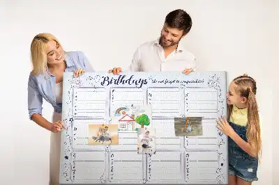 Cork birthday memo board