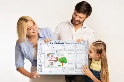 Cork birthday memo board