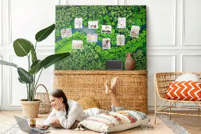River in the Forest Printed Cork Memo Board