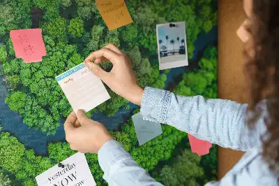 River in the Forest Printed Cork Memo Board