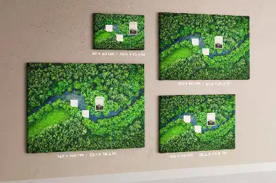River in the Forest Printed Cork Memo Board