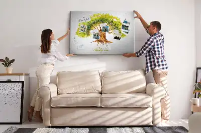 Family tree cork memo board