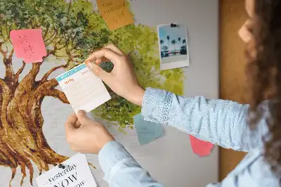 Family tree cork memo board