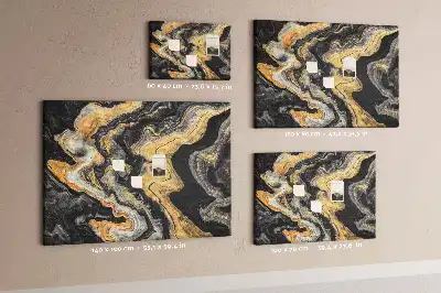 Printed Cork Board Gold marble