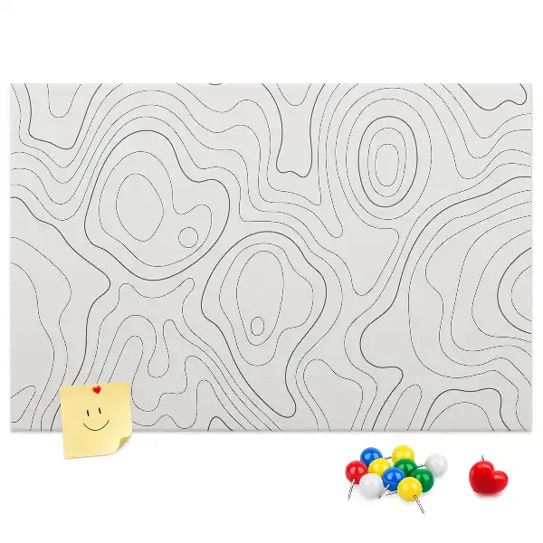 Abstract Splashes Printed Cork Memo Board