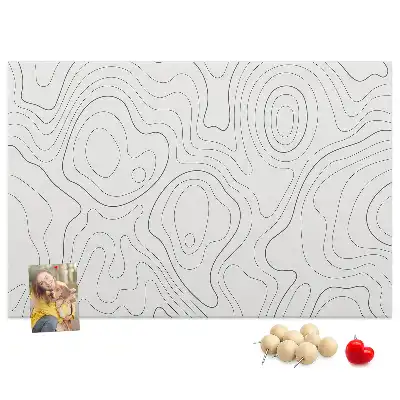 Abstract Splashes Printed Cork Memo Board