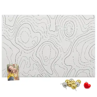 Abstract Splashes Printed Cork Memo Board