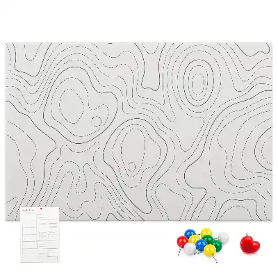 Abstract Splashes Printed Cork Memo Board