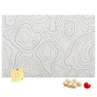 Abstract Splashes Printed Cork Memo Board
