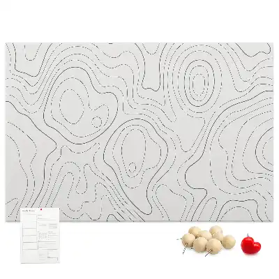 Abstract Splashes Printed Cork Memo Board