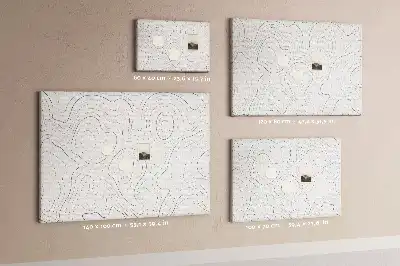 Abstract Splashes Printed Cork Memo Board