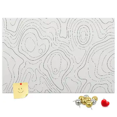 Abstract Splashes Printed Cork Memo Board