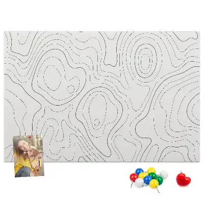 Abstract Splashes Printed Cork Memo Board