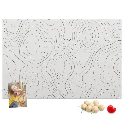 Abstract Splashes Printed Cork Memo Board