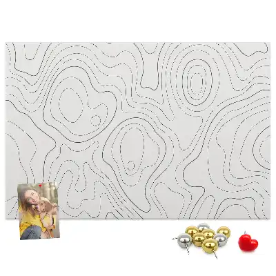 Abstract Splashes Printed Cork Memo Board