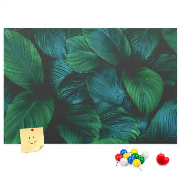 Nature leaves cork memo board