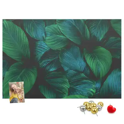 Nature leaves cork memo board
