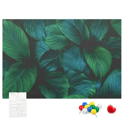 Nature leaves cork memo board