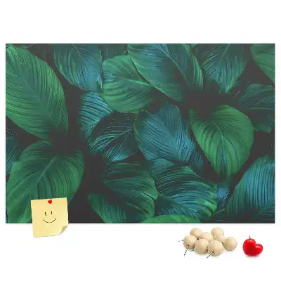 Nature leaves cork memo board