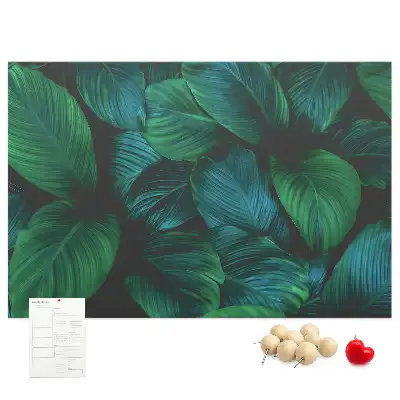 Nature leaves cork memo board