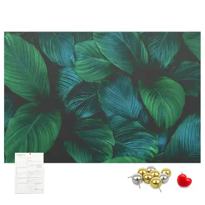 Nature leaves cork memo board