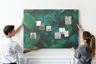 Nature leaves cork memo board