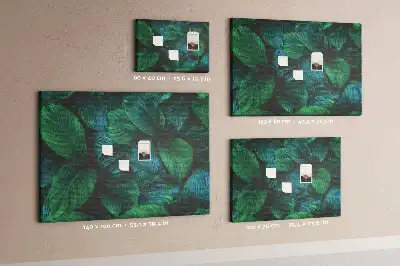 Nature leaves cork memo board