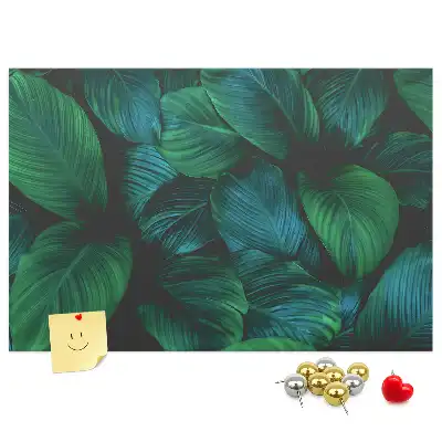 Nature leaves cork memo board