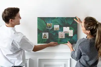 Nature leaves cork memo board