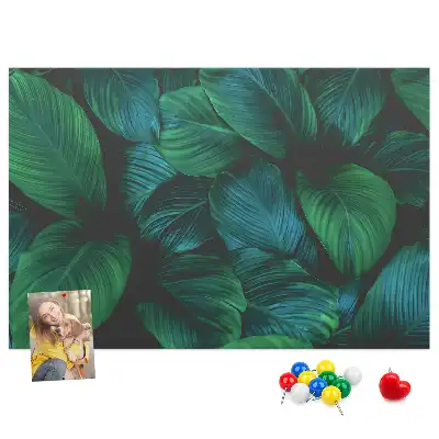 Nature leaves cork memo board
