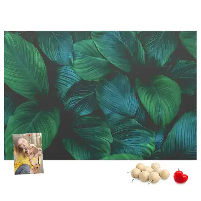 Nature leaves cork memo board
