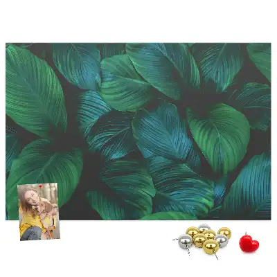Nature leaves cork memo board