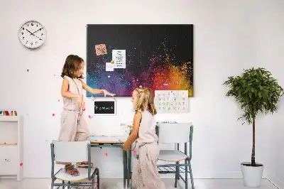 Printed Cork Board Color explosion