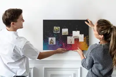 Color Explosion Printed Cork Board
