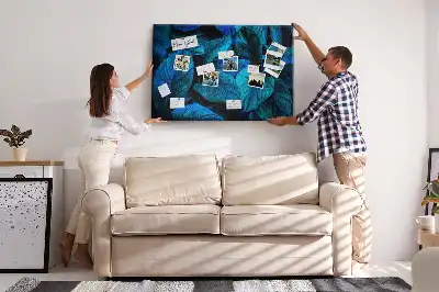 Printed Cork Memo Board Tropical nature